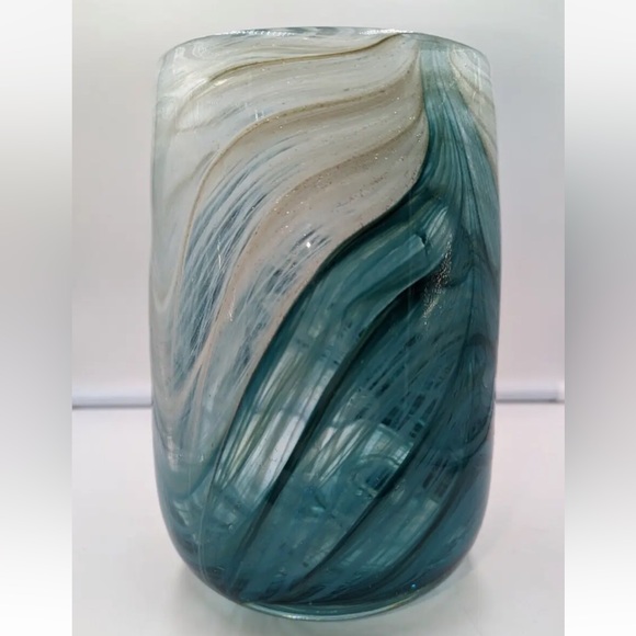 Like New Gorgeous Anthropologie Heavy Glass Vase - Picture 2 of 8